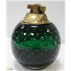 Image 1 : UNIQUE LIGHTER GREEN GLASS PAPER WEIGHT BASE