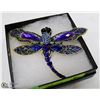 Image 1 : DRAGONFLY RHINESTONE BROOCH