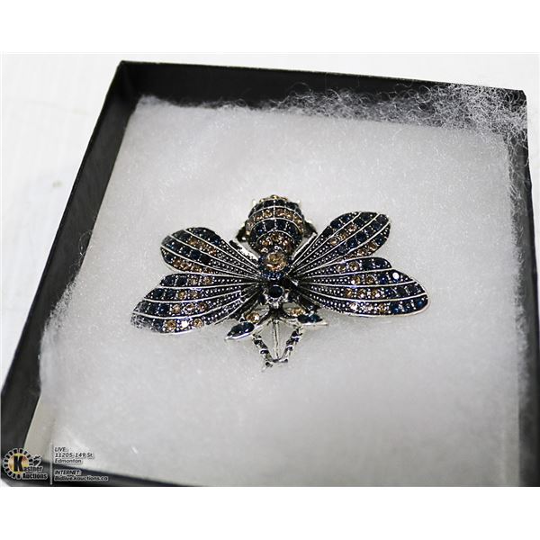 RHINESTONE WASP BROOCH