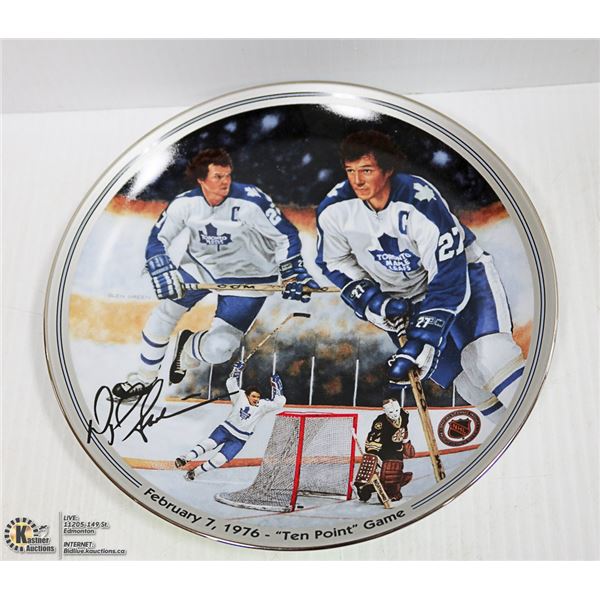 DARYL SITTLER TORONTO MAPLE LEAFS PLATE