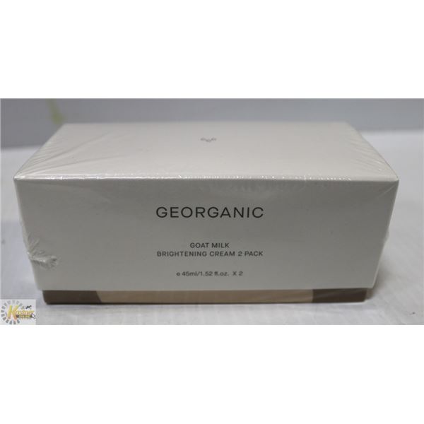 SEALED GEORGANIC GOAT MILK BRIGHTEN CREAM 2 PK