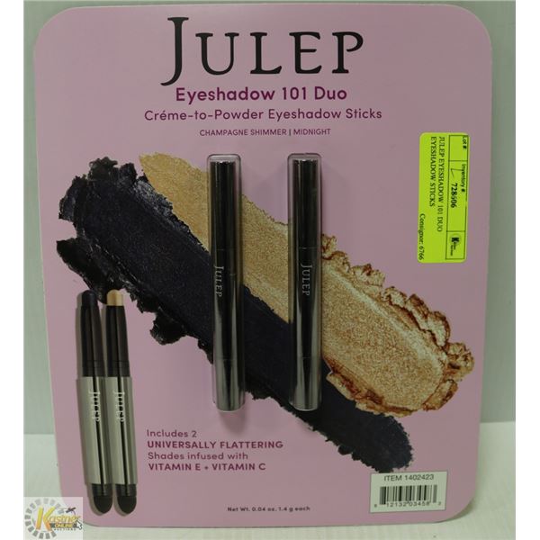 JULEP EYESHADOW 101 DUO EYESHADOW STICKS