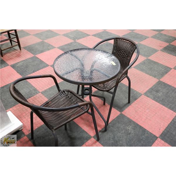 PATIO TABLE + 2 CHAIRS