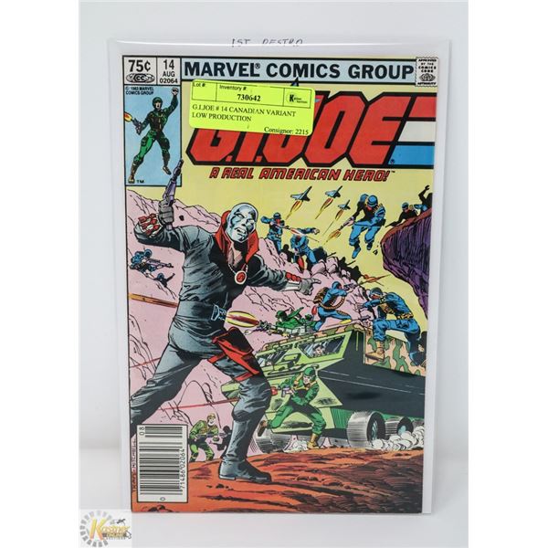 G.I.JOE # 14 CANADIAN VARIANT LOW PRODUCTION
