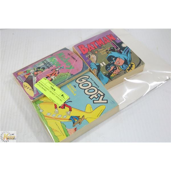 BATMAN, GOOFY & MICKEY 1970'S BIG LITTLE BOOKS