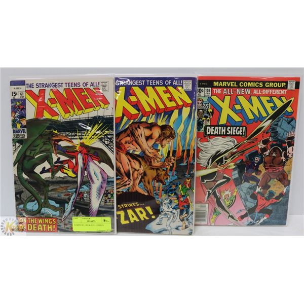 X-MEN #61, #62 & #103 COMICS