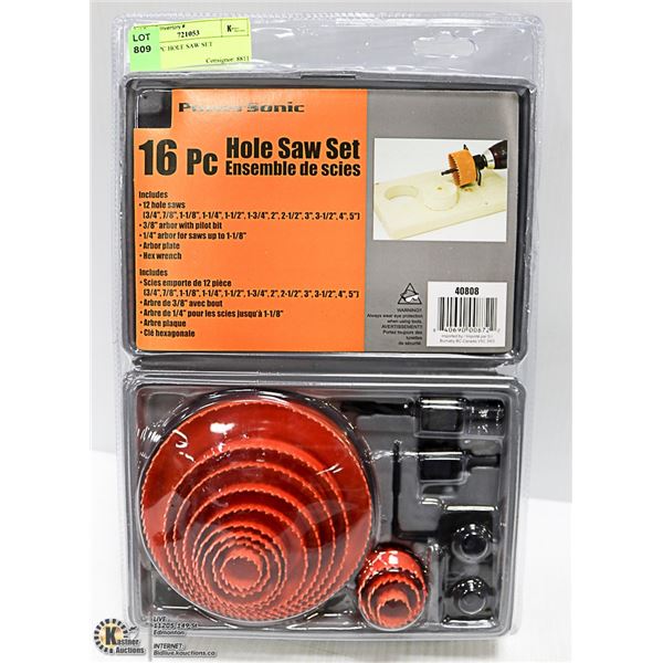 NEW 16PC HOLE SAW SET