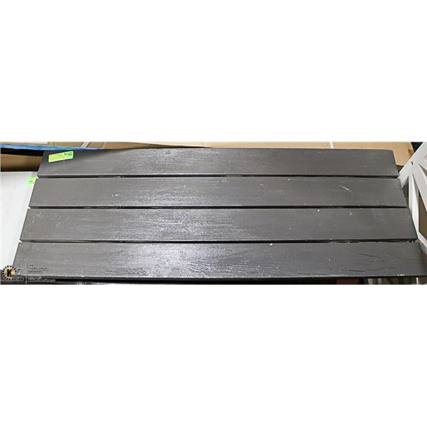 INDOOR/OUTDOOR SOLID WOOD BENCH - PAINTED, STURDY