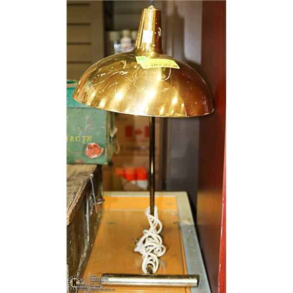 BRASS DESK LAMP APPROX 28" TALL