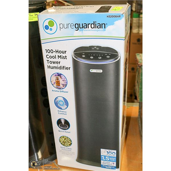 PURE GUARDIAN 100-HOUR COOL MIST TOWER HUMIDIFIER
