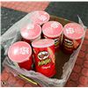 Image 1 : BOX WITH SIX 67G CONTAINERS OF PRINGLES ORIGINAL