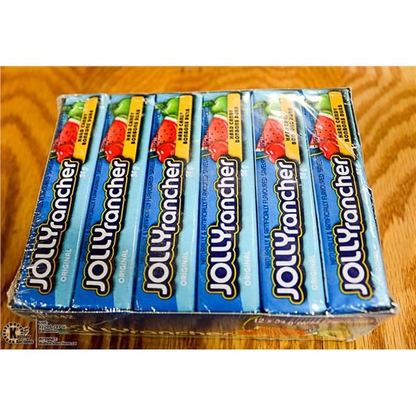 TWELVE 34G JOLLY RANCHER ORIGINAL CANDIES