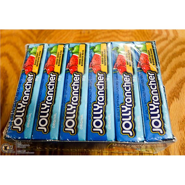 TWELVE 34G JOLLY RANCHER ORIGINAL CANDIES