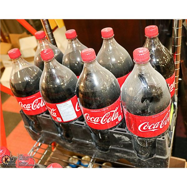 FLAT OF 8 COCA-COLA  2L BOTTLES