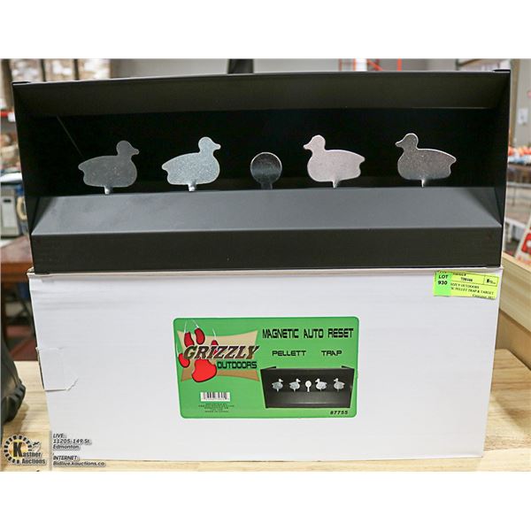 NEW GRIZZLY OUTDOORS MAGNETIC PELLET TRAP & TARGET