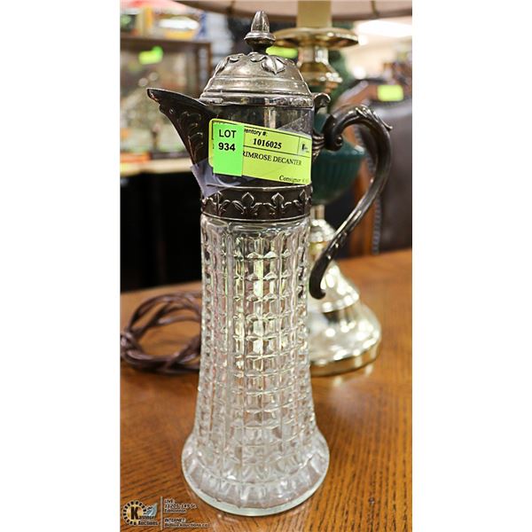 ITALIAN PRIMROSE DECANTER