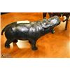 Image 1 : HANDCRAFTED LEATHER HIPPOPOTAMUS