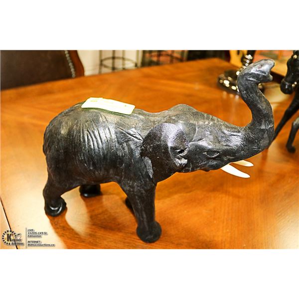 HANDCRAFTED LEATHER ELEPHANT