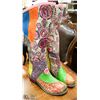 Image 1 : 3/4 LENGTH PATCHWORK LADIES BOOTS SZ 11