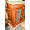 Image 7 : HEAVY MARBLE WOOD CARVED SIDEBOARD 77" X 22" X 42"