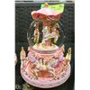 Image 1 : PINK MOTION CAROUSEL MUSIC BOX
