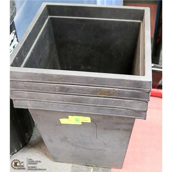 LOT OF FOUR 18" PLANTERS