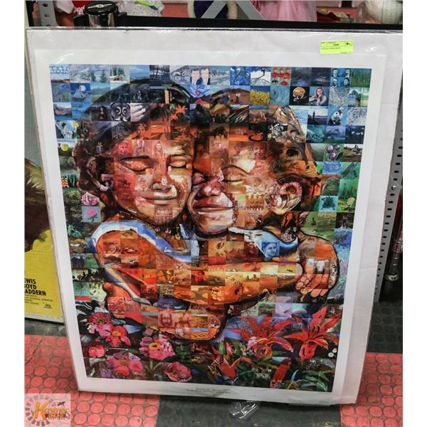 BUFFALO TWINS PRINT #221 BY LEWIS LAVOIS SIGN