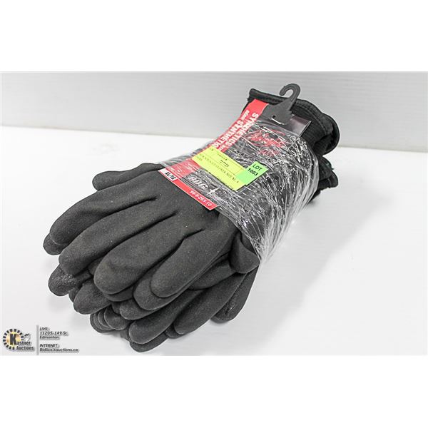 NEW NINJA ICE GLOVES. SIZE XL. 4 PAIRS.