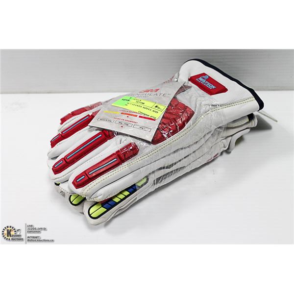 NEW IMPACT GLOVES. SIZES L AND XL. 2 PAIRS.