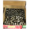 Image 1 : BOX W/ VARIOUS SIZE SOCKETS. OVER 120 PCS.