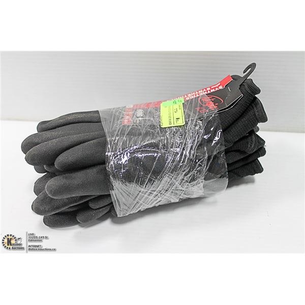 NEW NINJA ICE GLOVES. SIZE M AND L. 4 PAIRS.