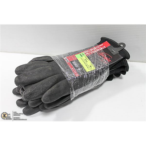 NEW NINJA ICE GLOVES. SIZE X2L. 3 PAIRS.