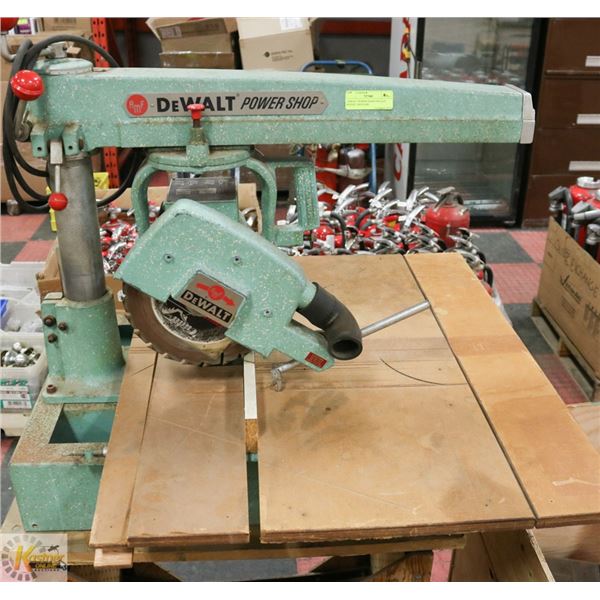 DEWALT POWER SHOP VINTAGE RADIAL ARM SAW