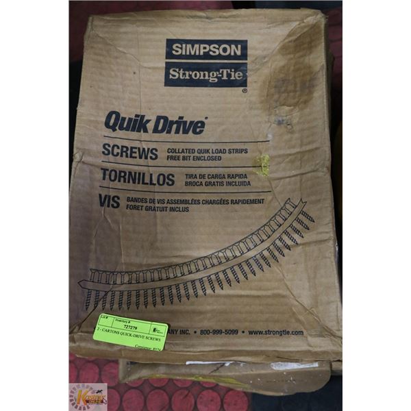2 - CARTONS QUICK-DRIVE SCREWS