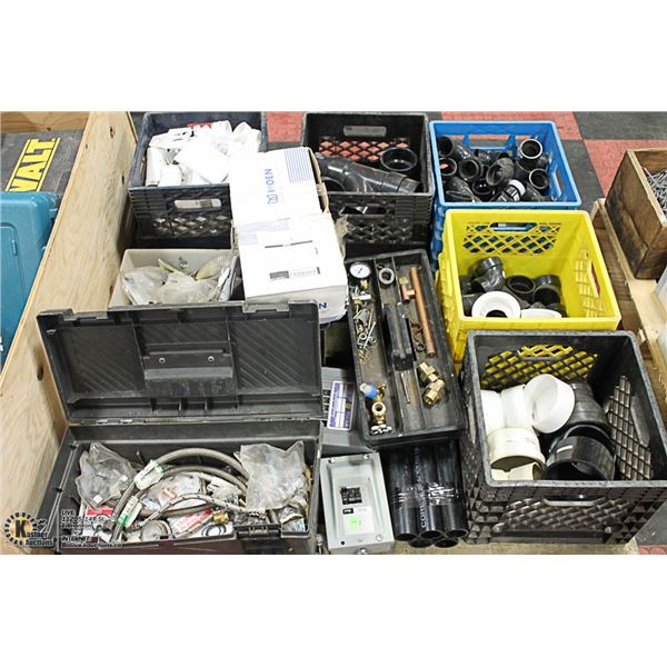 PALLET OF PLUMBING AND ELECTRICAL