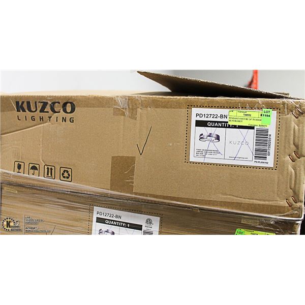 PENDANT FIXTURE 24" IN DIAMETER SILVER/GREY