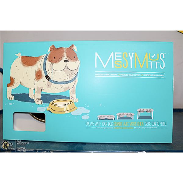 ELEVATED DOUBLE FEEDER DOG BOWL SET