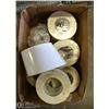 Image 1 : BOX WITH ROLLS OF LABELS