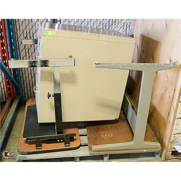 FILING CABINET SOLD WITH 2 DESKS