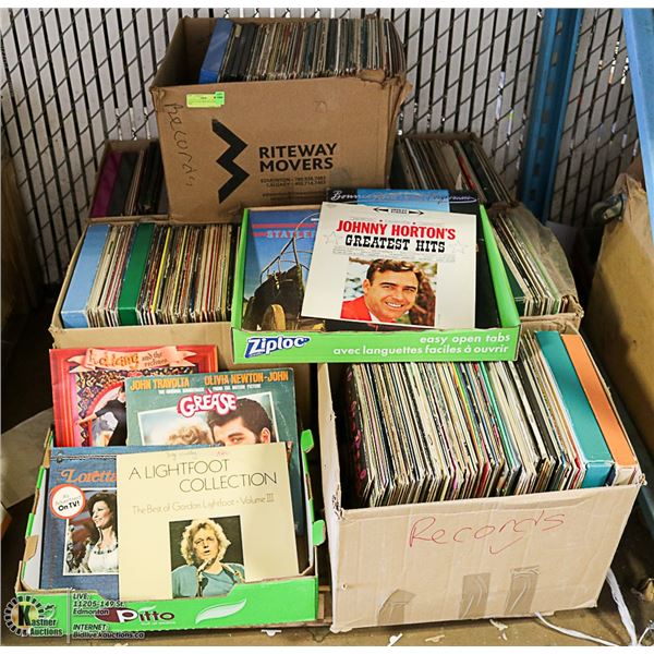 PALLET OF RECORDS INCLUDES HITS
