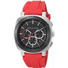 Image 1 : NEW MICHAEL KORS RED SILICON BAND CHRONO MSRP $399