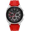 Image 5 : NEW MICHAEL KORS RED SILICON BAND CHRONO MSRP $399