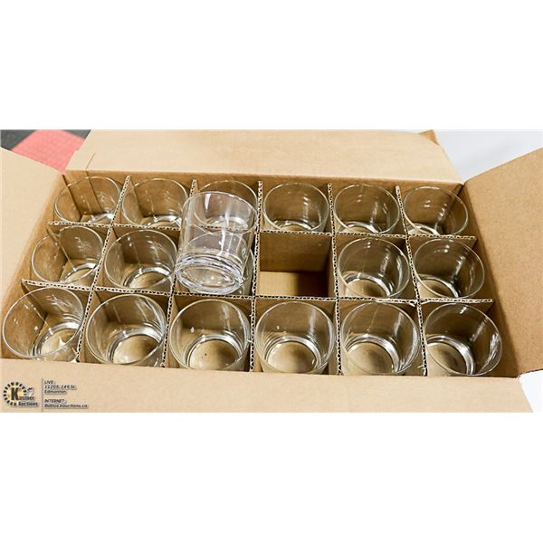 LOT OF 36 ARCOROC BAR GLASSES 1 GLASS IS BROKEN