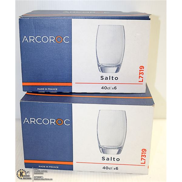 LOT OF 12 NEW GLASSWARE