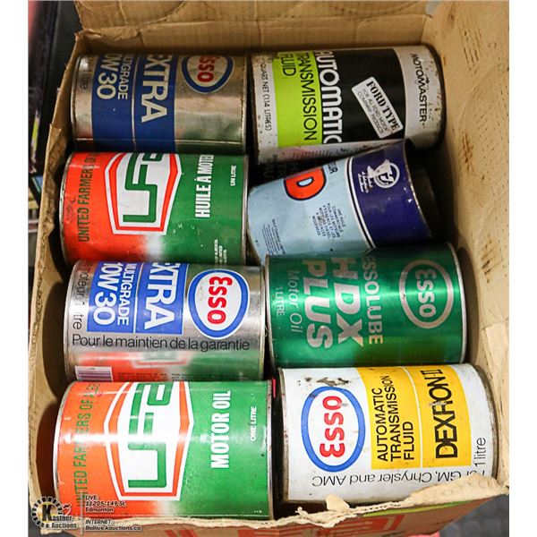 LOT OF VINTAGE OIL CAN