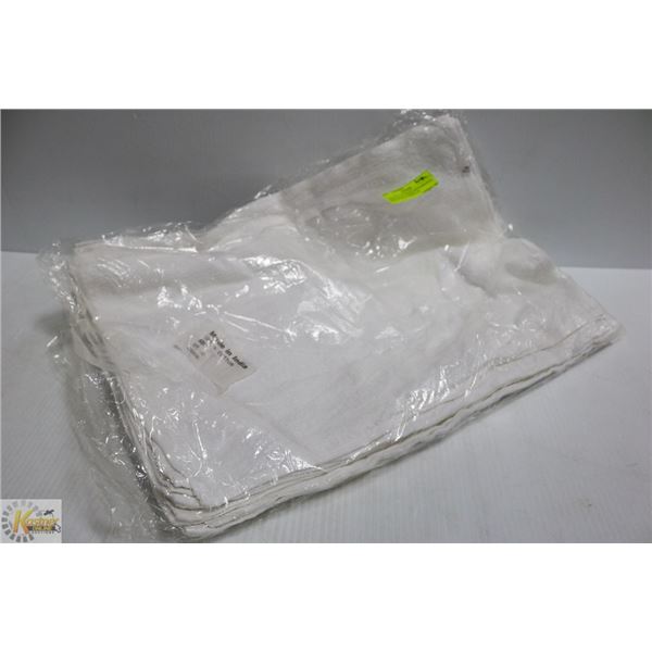 NEW BAG OF WHITE PROFESSIONAL 100% COTTON WIPING &