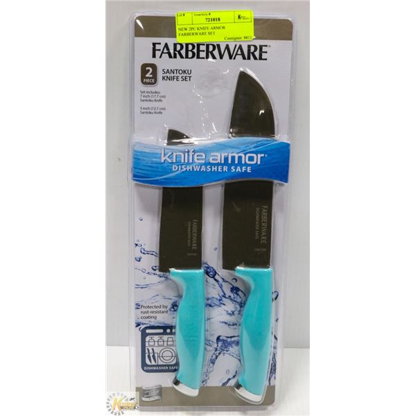 NEW 2PC KNIFE ARMOR FARBERWARE SET