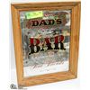 Image 1 : DADS BAR GLASS MIRROR 11" X 14"