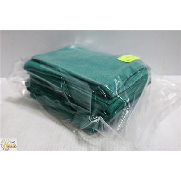 BUNDLE OF GREEN PROFESSIONAL 100% COTTON WIPING &