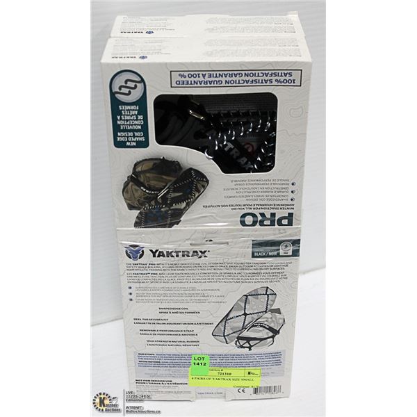 4 PAIRS OF YAKTRAX SIZE SMALL